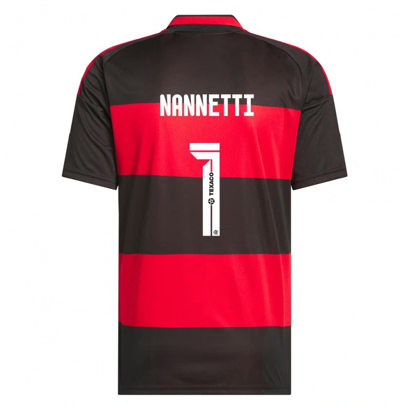 Danxen Homem Camisola Léo Nannetti #1 Vermelho Preto Branco Principal 2026/27 Camisa
