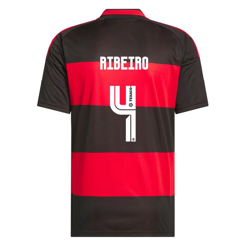 Danxen Homem Camisola Valmir Ribeiro #4 Vermelho Preto Branco Principal 2026/27 Camisa