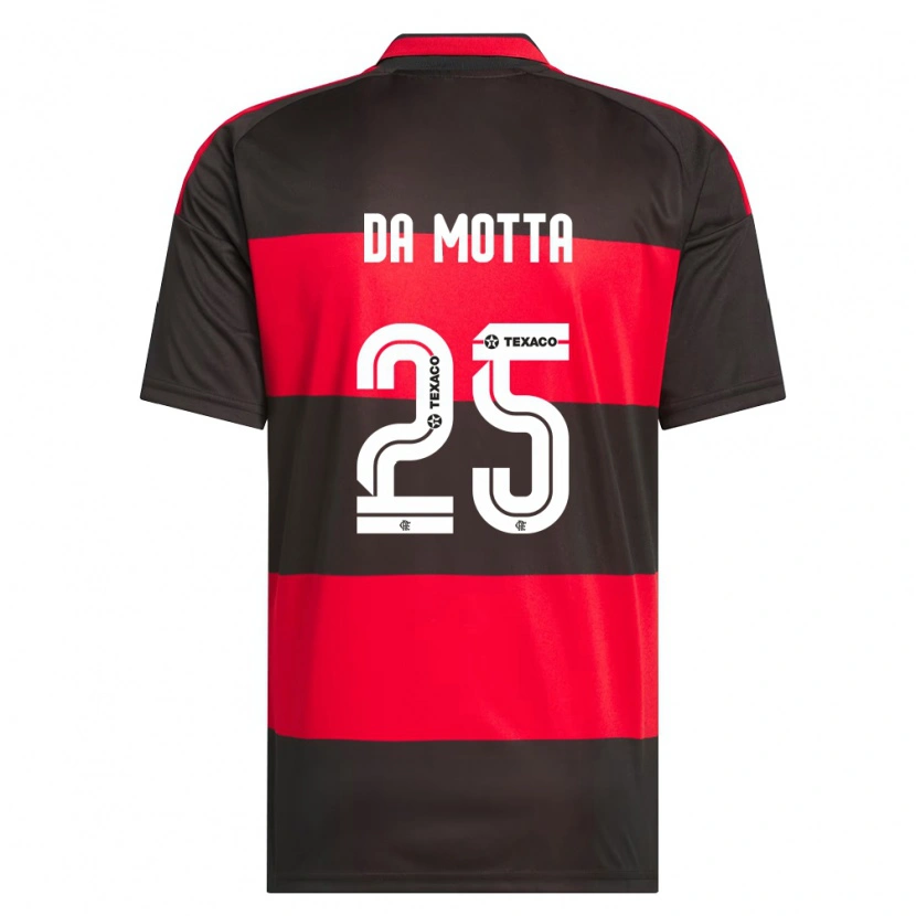 Danxen Homem Camisola Piris Da Motta #25 Vermelho Preto Branco Principal 2026/27 Camisa