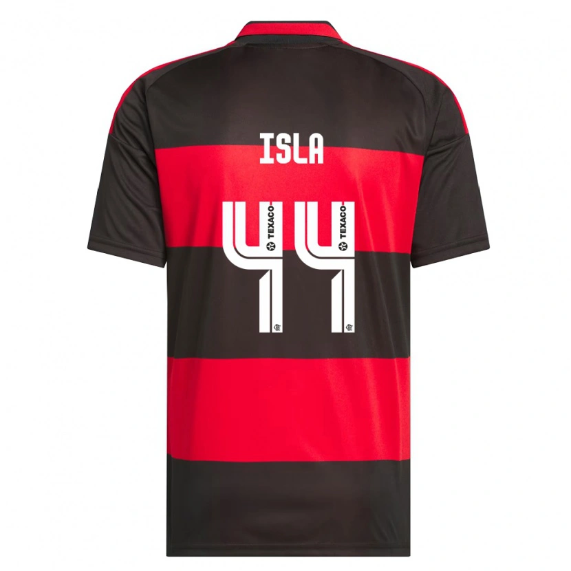 Danxen Homem Camisola Mauricio Isla #44 Vermelho Preto Branco Principal 2026/27 Camisa