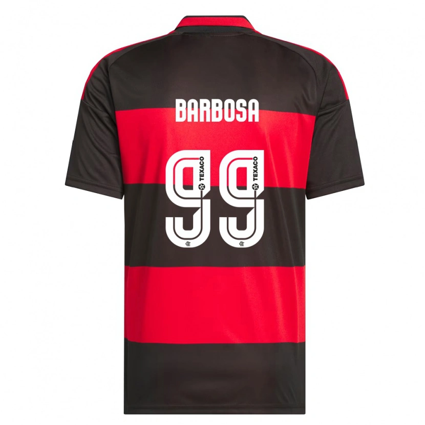 Danxen Homem Camisola Gabriel Barbosa #99 Vermelho Preto Branco Principal 2026/27 Camisa