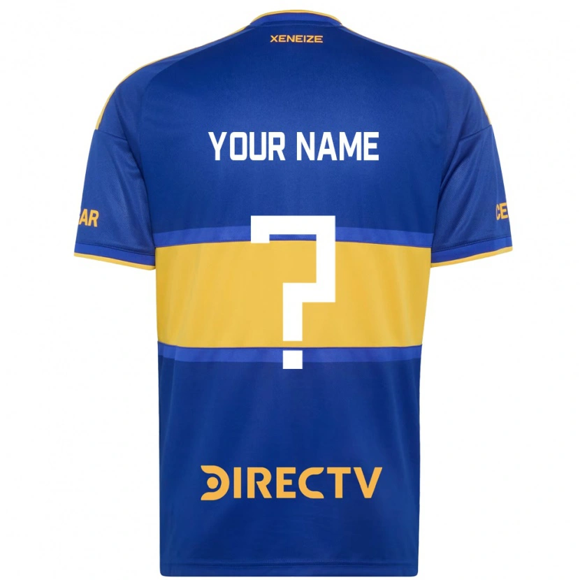 Danxen Homem Camisola Seu Nome #0 Azul Real Amarelo Principal 2026/27 Camisa