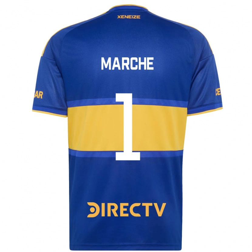 Danxen Homem Camisola Agustín Marchesín #1 Azul Real Amarelo Principal 2026/27 Camisa