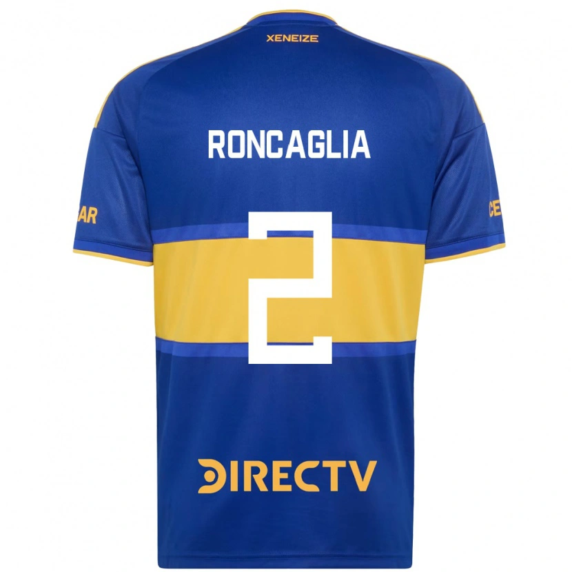 Danxen Homem Camisola Facundo Roncaglia #2 Azul Real Amarelo Principal 2026/27 Camisa