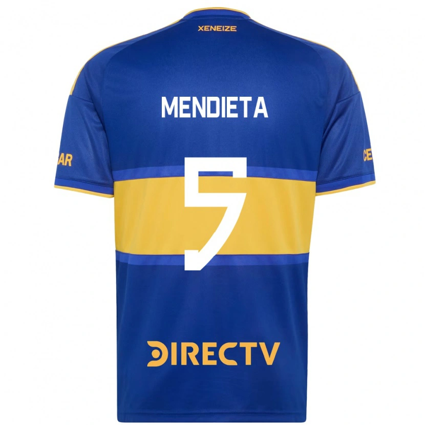Danxen Homem Camisola Julián Mendieta #5 Azul Real Amarelo Principal 2026/27 Camisa