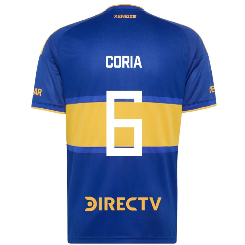Danxen Homem Camisola Julio Coria #6 Azul Real Amarelo Principal 2026/27 Camisa