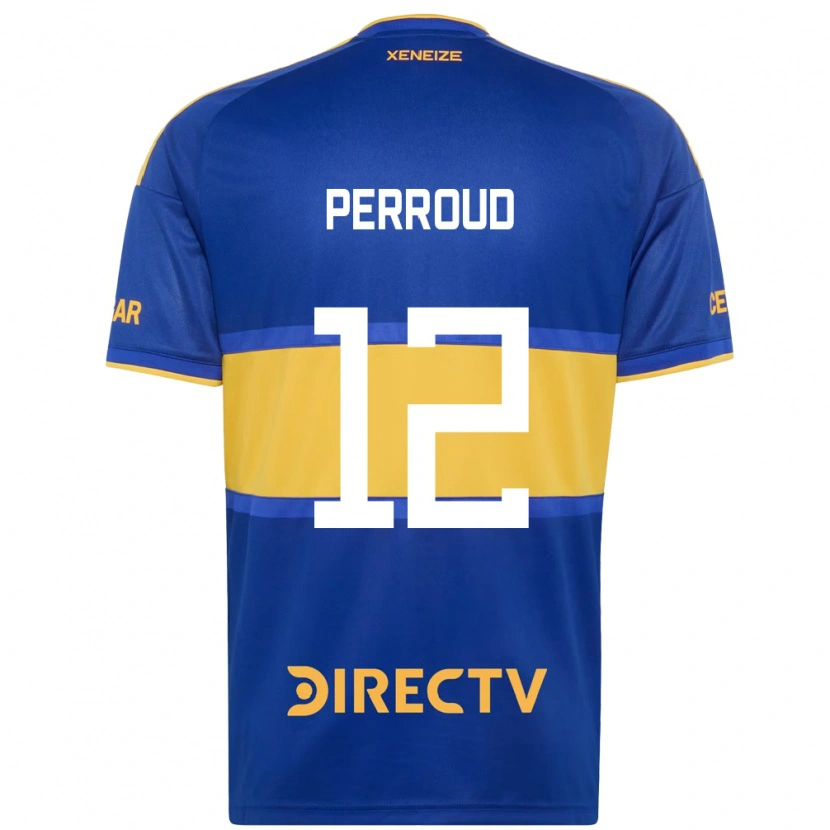 Danxen Homem Camisola Valentín Perroud #12 Azul Real Amarelo Principal 2026/27 Camisa