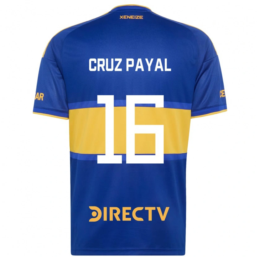 Danxen Homem Camisola Juan Cruz Payal #16 Azul Real Amarelo Principal 2026/27 Camisa