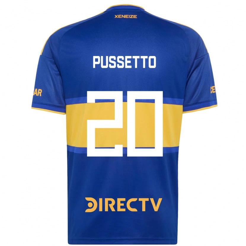 Danxen Homem Camisola Juan Pussetto #20 Azul Real Amarelo Principal 2026/27 Camisa
