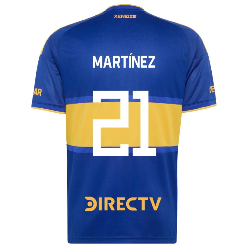 Danxen Homem Camisola Julieta Martínez #21 Azul Real Amarelo Principal 2026/27 Camisa
