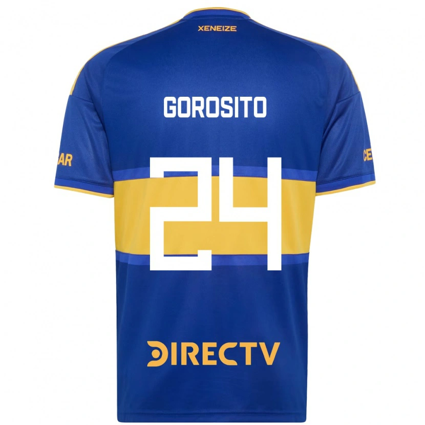 Danxen Homem Camisola Dylan Gorosito #24 Azul Real Amarelo Principal 2026/27 Camisa
