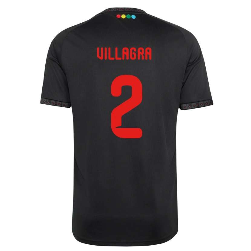 Danxen Homem Camisola Jonathan Villagra #2 Preto Vermelho Alternativa 2026/27 Camisa