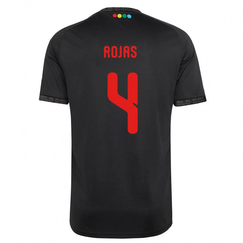 Danxen Homem Camisola Javier Rojas #4 Preto Vermelho Alternativa 2026/27 Camisa