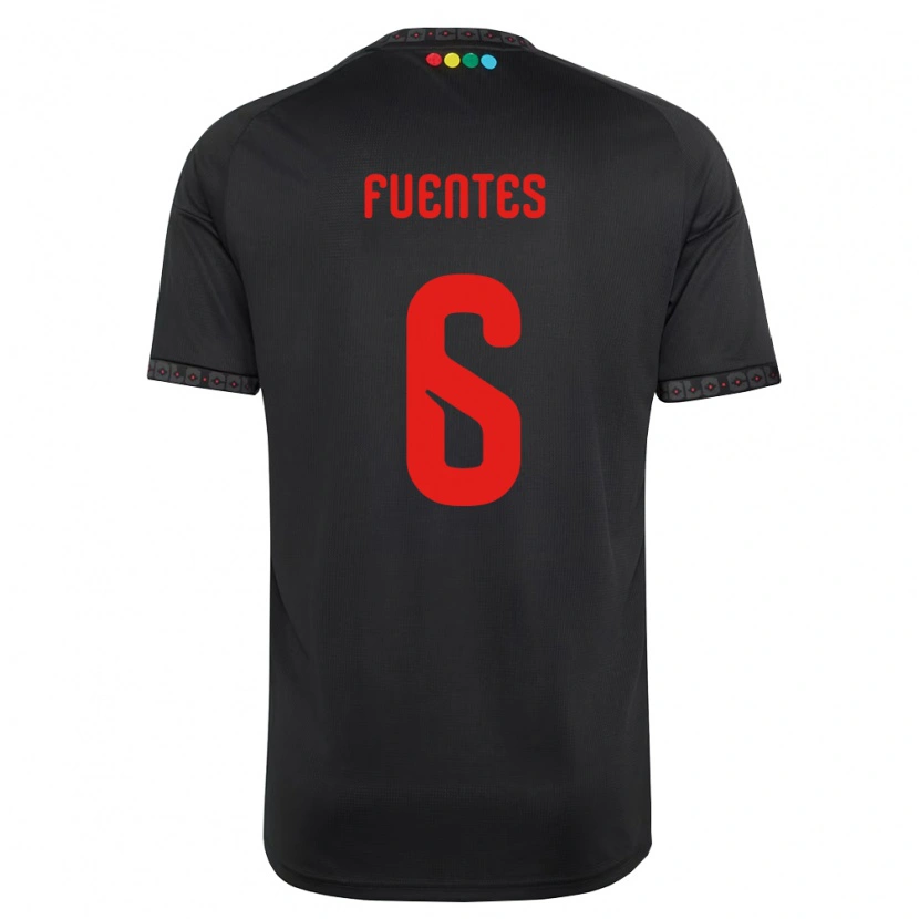 Danxen Homem Camisola César Fuentes #6 Preto Vermelho Alternativa 2026/27 Camisa