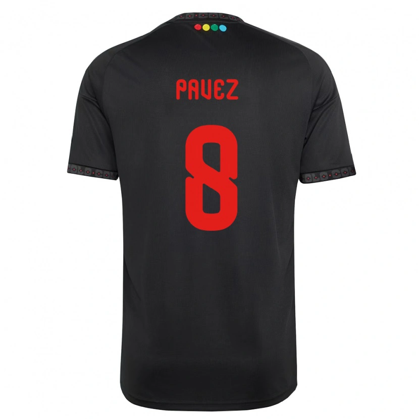 Danxen Homem Camisola Esteban Pavez #8 Preto Vermelho Alternativa 2026/27 Camisa