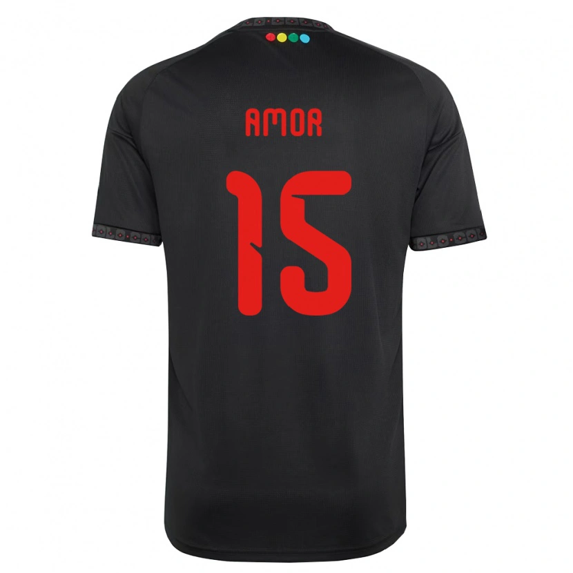 Danxen Homem Camisola Emiliano Amor #15 Preto Vermelho Alternativa 2026/27 Camisa