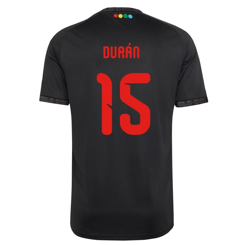 Danxen Homem Camisola José Durán #15 Preto Vermelho Alternativa 2026/27 Camisa