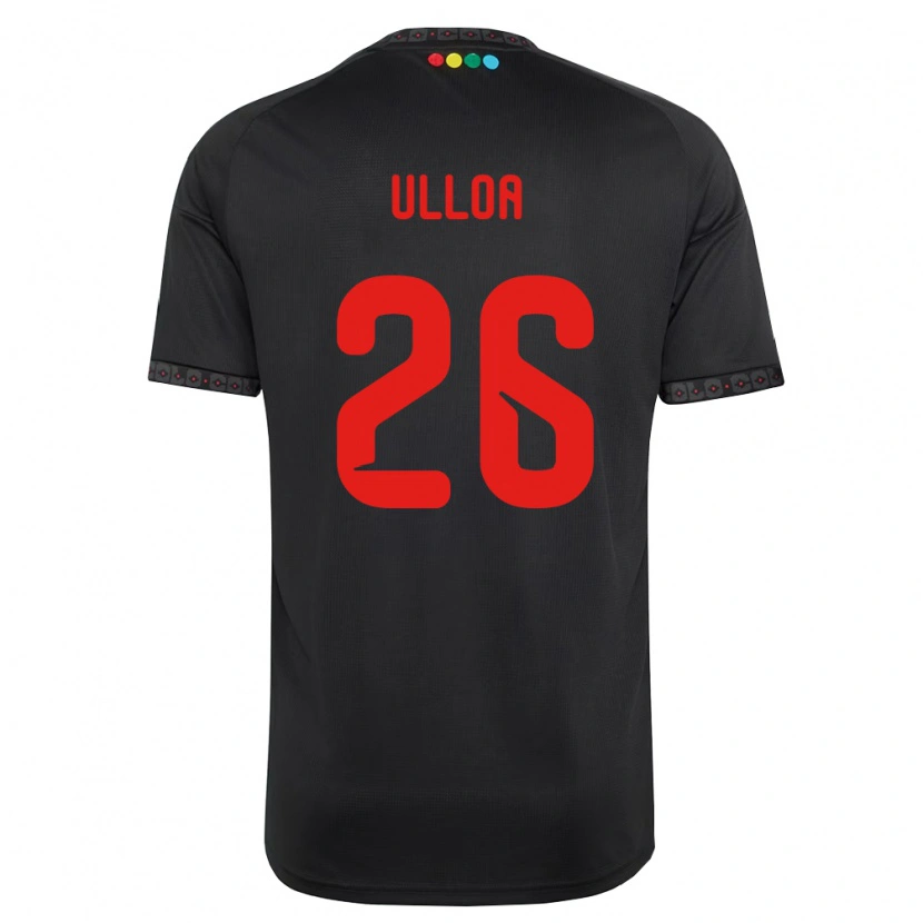 Danxen Homem Camisola Diego Ulloa #26 Preto Vermelho Alternativa 2026/27 Camisa