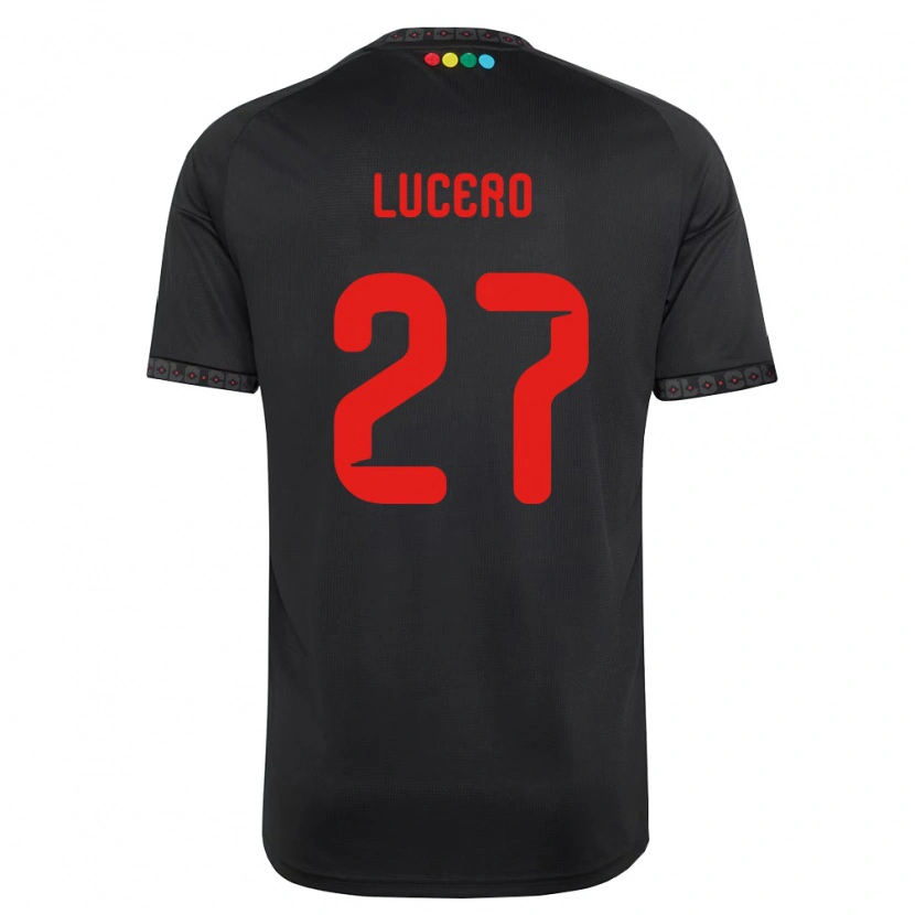 Danxen Homem Camisola Valentina Lucero #27 Preto Vermelho Alternativa 2026/27 Camisa