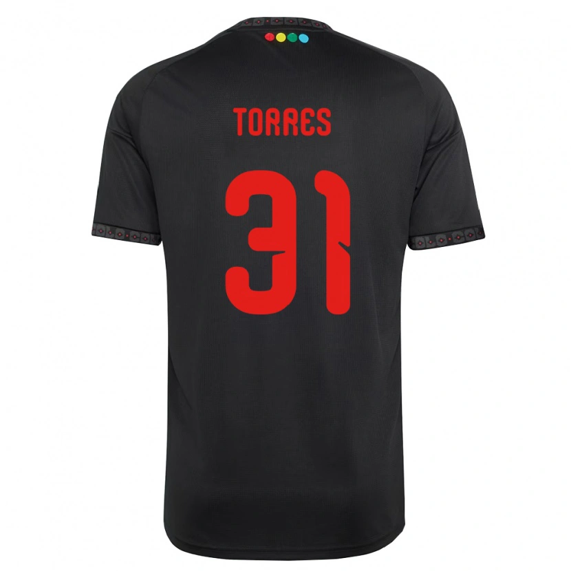 Danxen Homem Camisola Bruno Torres #31 Preto Vermelho Alternativa 2026/27 Camisa