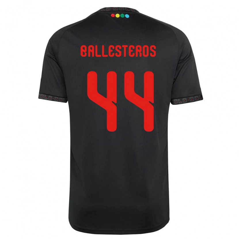 Danxen Homem Camisola Martín Ballesteros #44 Preto Vermelho Alternativa 2026/27 Camisa