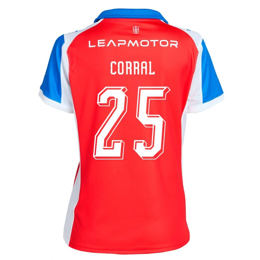 Danxen Homem Camisola Diego Corral #25 Vermelho Azul Alternativa 2026/27 Camisa