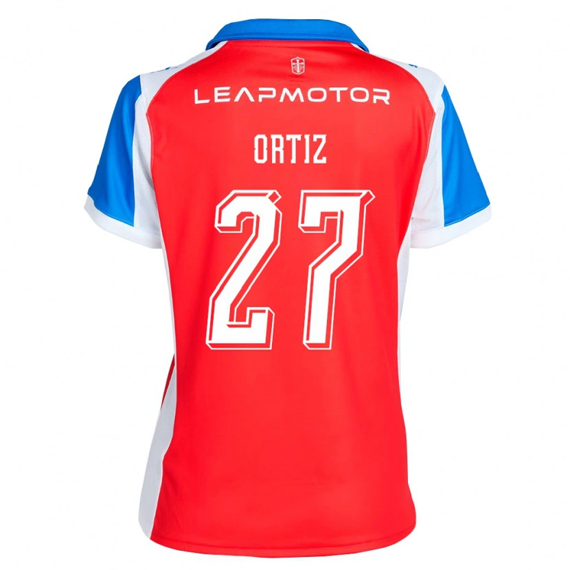 Danxen Homem Camisola Jorge Ortiz #27 Vermelho Azul Alternativa 2026/27 Camisa