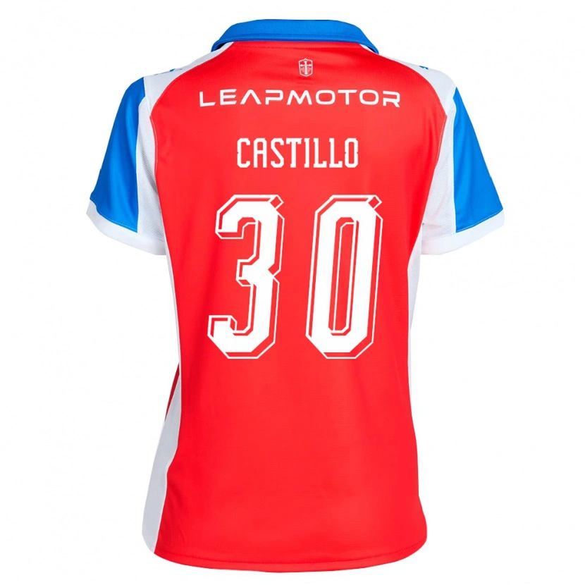 Danxen Homem Camisola Nicolas Castillo #30 Vermelho Azul Alternativa 2026/27 Camisa