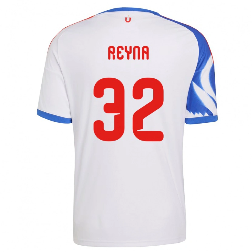 Danxen Homem Camisola Gonzalo Reyna #32 Branco Azul Marinho Alternativa 2026/27 Camisa