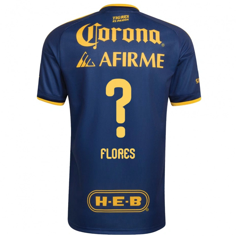 Danxen Homem Camisola Hernán Flores #0 Azul Real Amarelo Alternativa 2026/27 Camisa