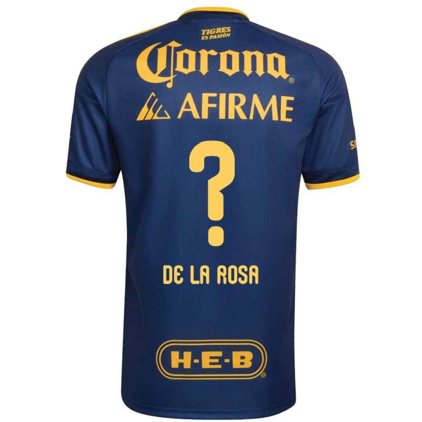 Danxen Homem Camisola Luis De La Rosa #0 Azul Real Amarelo Alternativa 2026/27 Camisa
