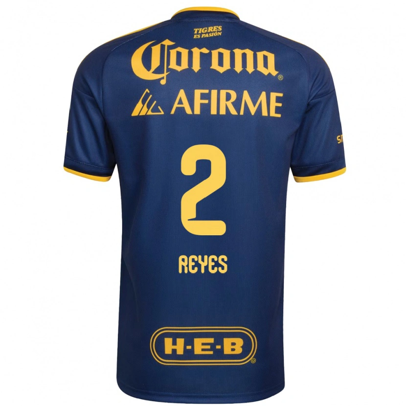 Danxen Homem Camisola Francisco Reyes #2 Azul Real Amarelo Alternativa 2026/27 Camisa