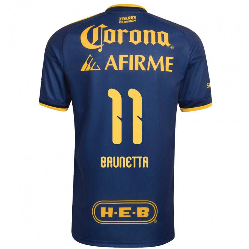Danxen Homem Camisola Juan Brunetta #11 Azul Real Amarelo Alternativa 2026/27 Camisa