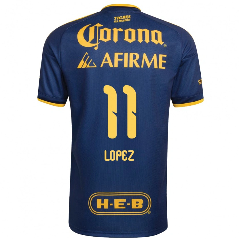 Danxen Homem Camisola Nicolas Lopez #11 Azul Real Amarelo Alternativa 2026/27 Camisa