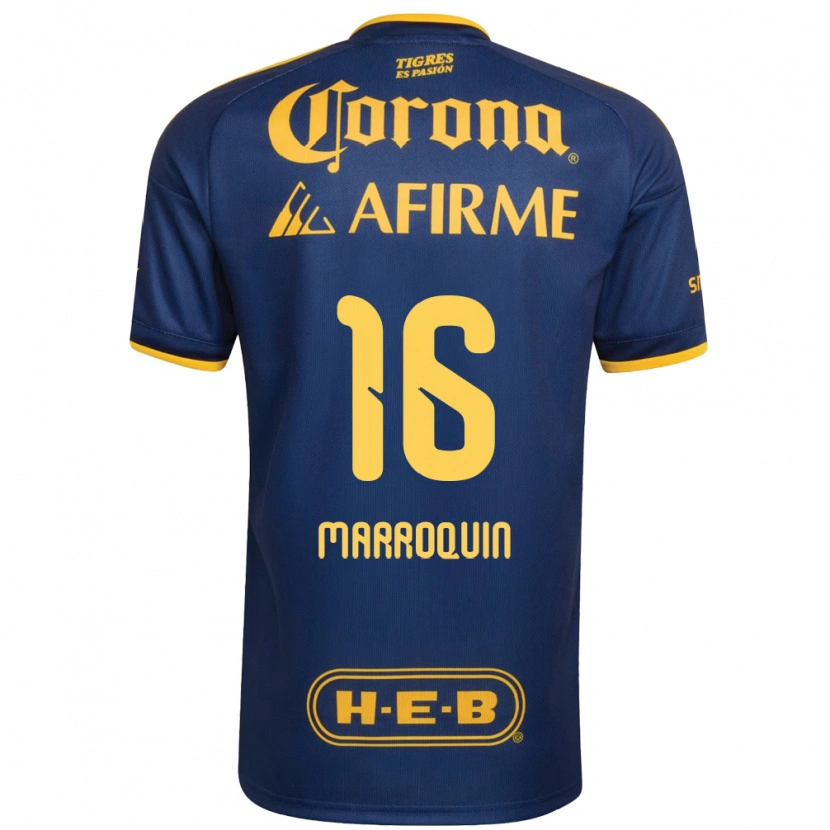 Danxen Homem Camisola Ammanda Marroquin #16 Azul Real Amarelo Alternativa 2026/27 Camisa
