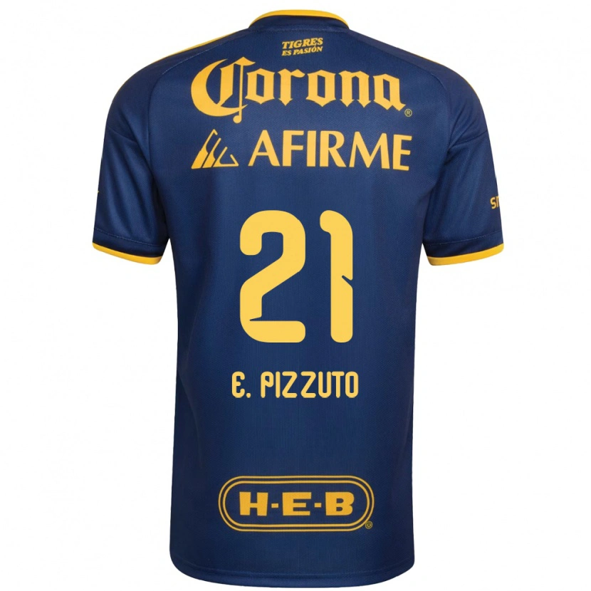 Danxen Homem Camisola Eugenio Pizzuto #21 Azul Real Amarelo Alternativa 2026/27 Camisa