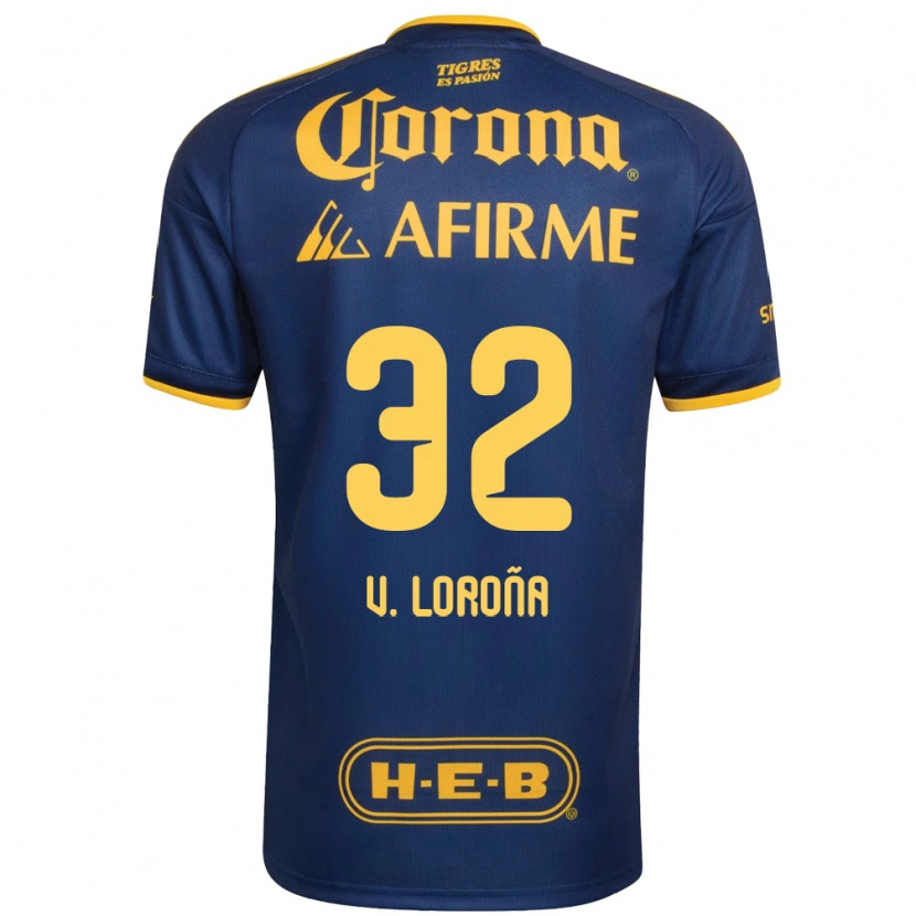 Danxen Homem Camisola Vladímir Loroña #32 Azul Real Amarelo Alternativa 2026/27 Camisa