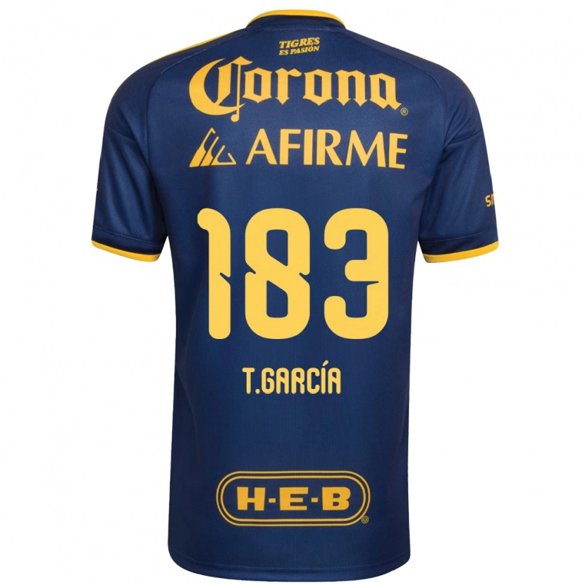 Danxen Homem Camisola Tomás García #183 Azul Real Amarelo Alternativa 2026/27 Camisa