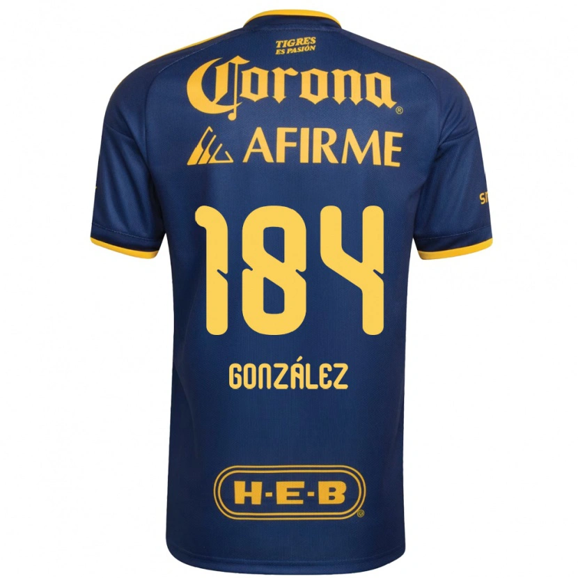 Danxen Homem Camisola Erick González #184 Azul Real Amarelo Alternativa 2026/27 Camisa