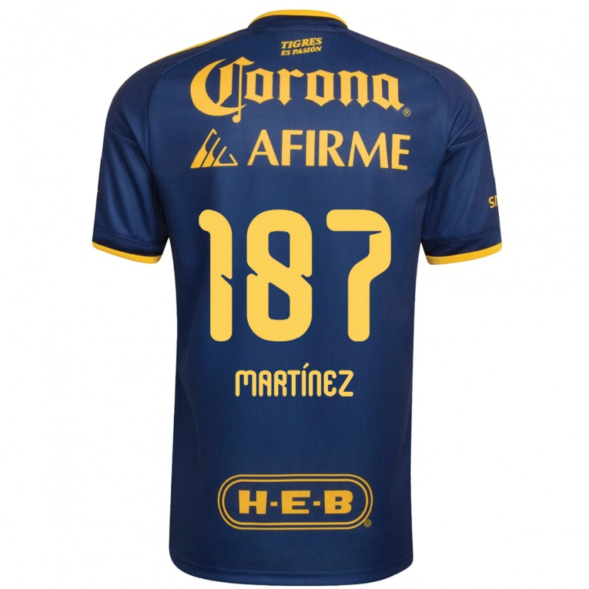 Danxen Homem Camisola Emilio Martínez #187 Azul Real Amarelo Alternativa 2026/27 Camisa