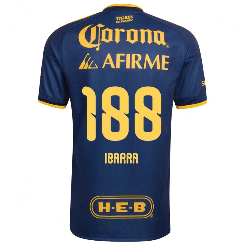 Danxen Homem Camisola Juan Ibarra #188 Azul Real Amarelo Alternativa 2026/27 Camisa