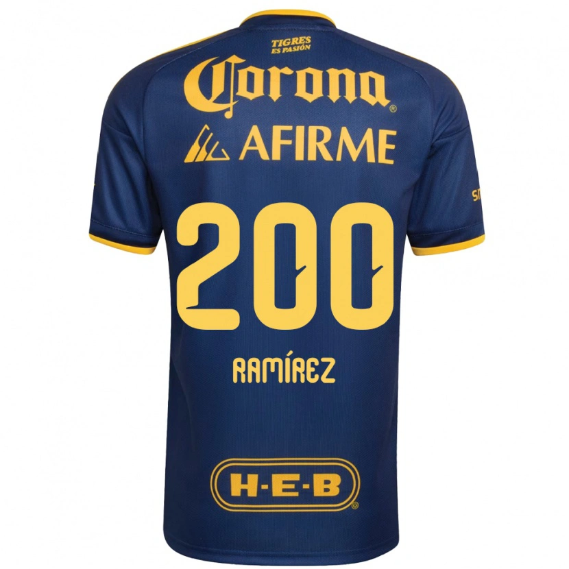 Danxen Homem Camisola Diego Ramírez #200 Azul Real Amarelo Alternativa 2026/27 Camisa