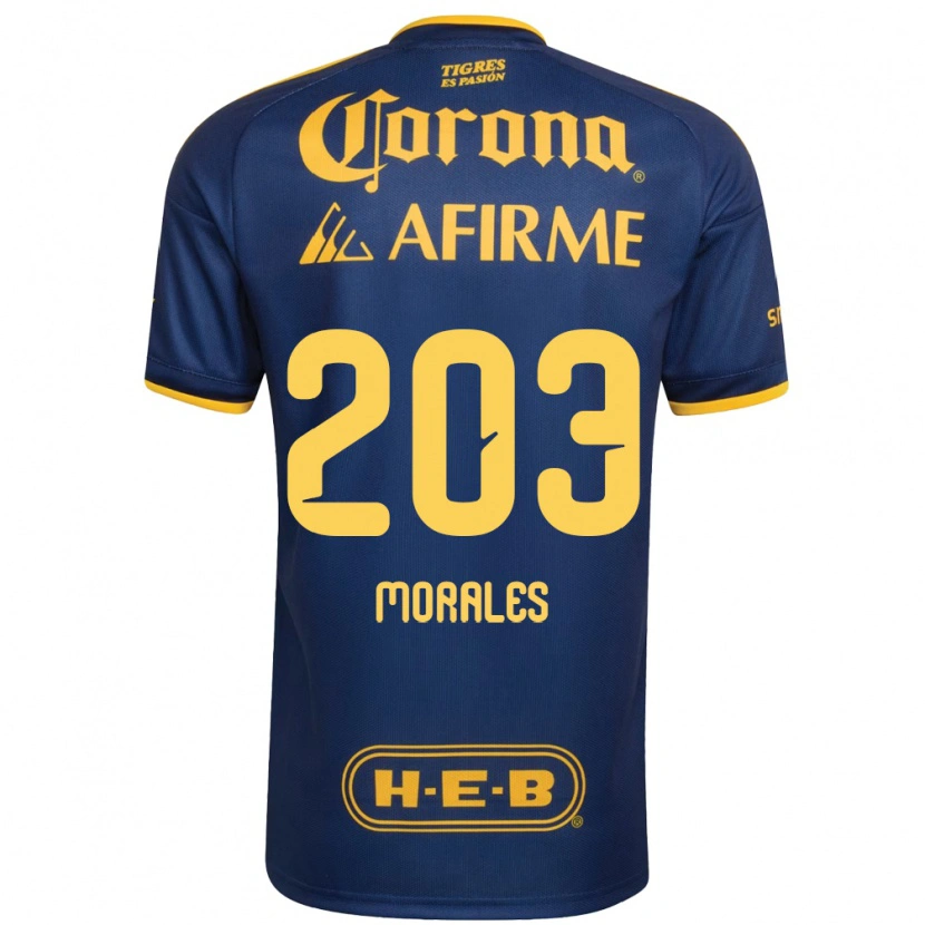 Danxen Homem Camisola Carlos Morales #203 Azul Real Amarelo Alternativa 2026/27 Camisa