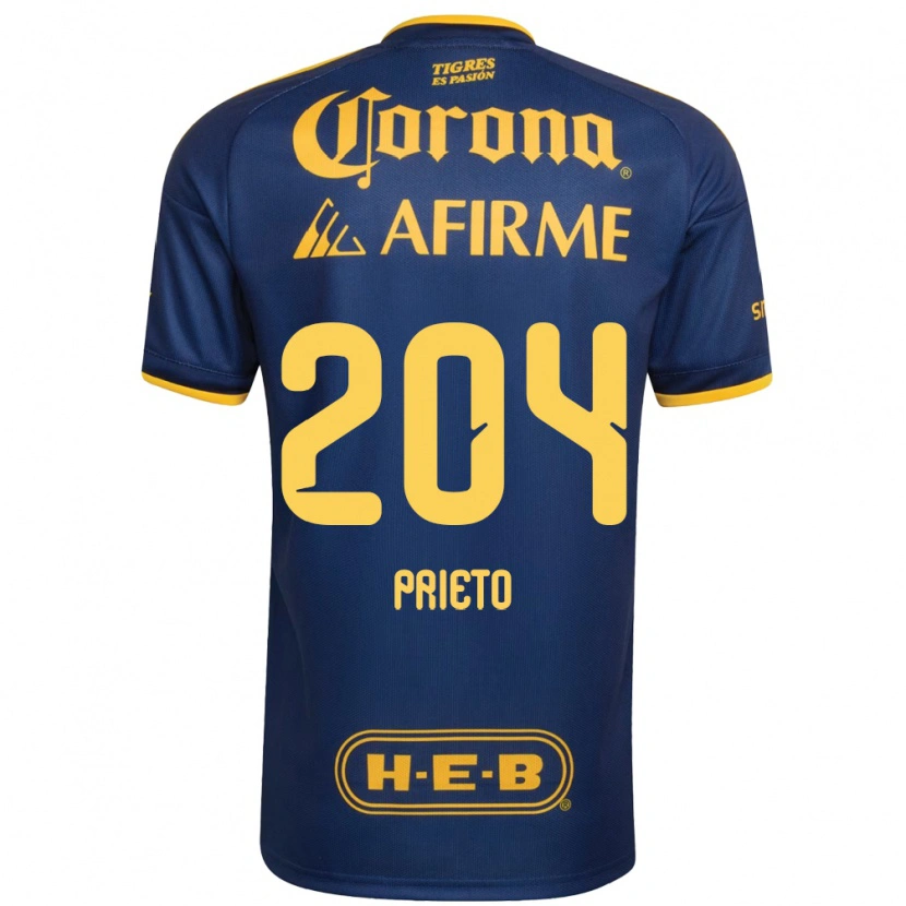 Danxen Homem Camisola Leonel Prieto #204 Azul Real Amarelo Alternativa 2026/27 Camisa