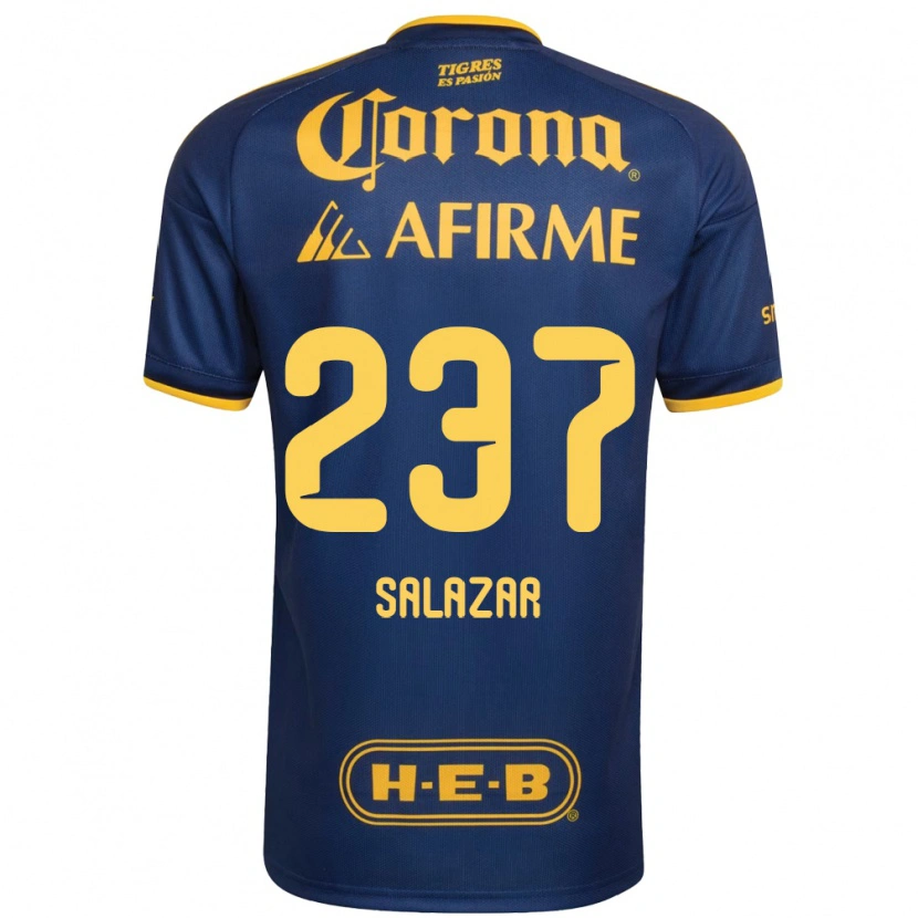 Danxen Homem Camisola Bryan Salazar #237 Azul Real Amarelo Alternativa 2026/27 Camisa