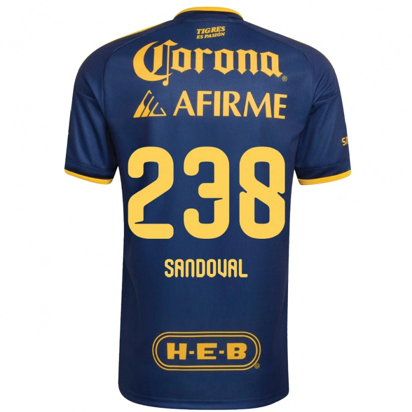 Danxen Homem Camisola Miguel Sandoval #238 Azul Real Amarelo Alternativa 2026/27 Camisa