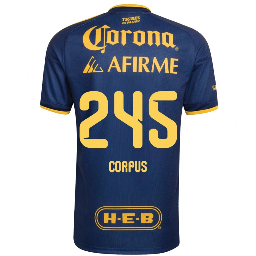 Danxen Homem Camisola Jean Corpus #245 Azul Real Amarelo Alternativa 2026/27 Camisa