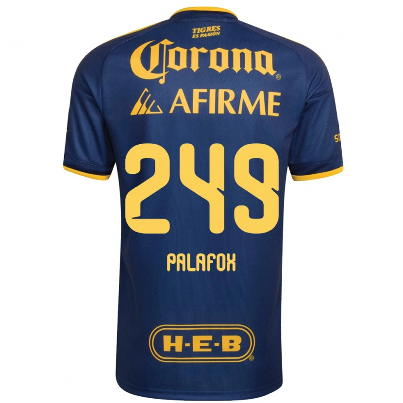 Danxen Homem Camisola José Palafox #249 Azul Real Amarelo Alternativa 2026/27 Camisa