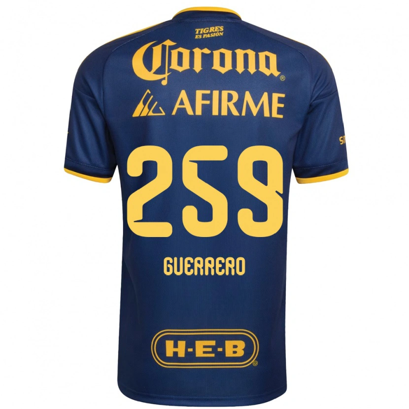 Danxen Homem Camisola Erick Guerrero #259 Azul Real Amarelo Alternativa 2026/27 Camisa