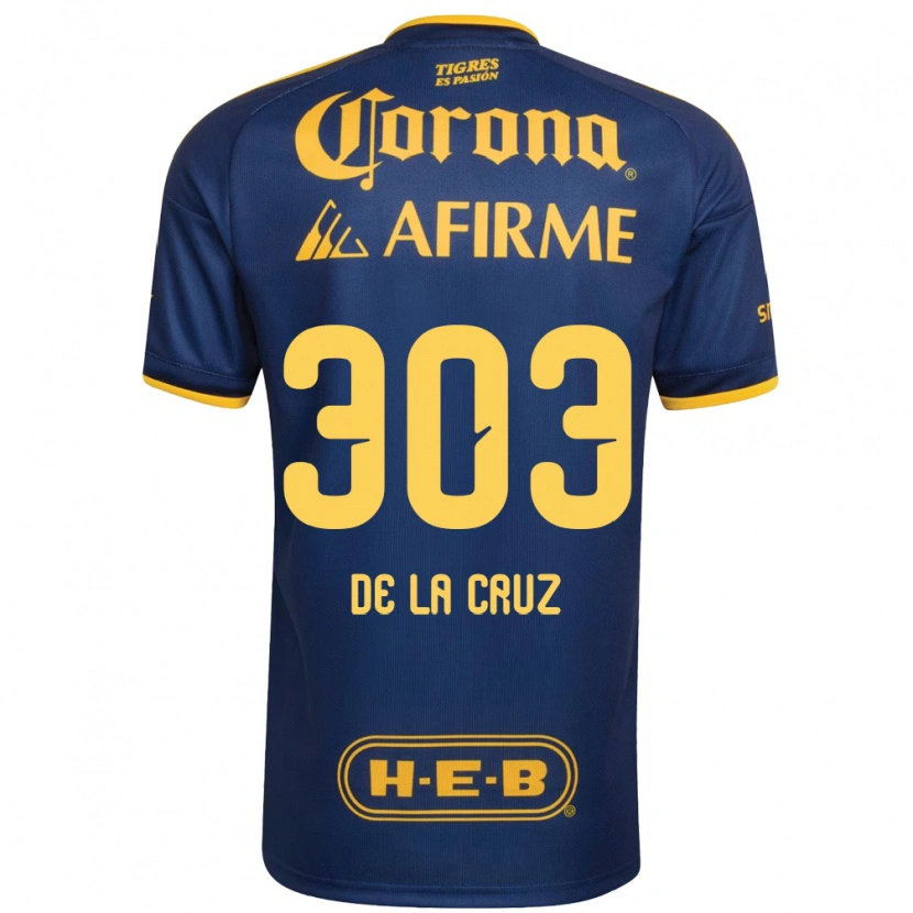 Danxen Homem Camisola Erick De La Cruz #303 Azul Real Amarelo Alternativa 2026/27 Camisa